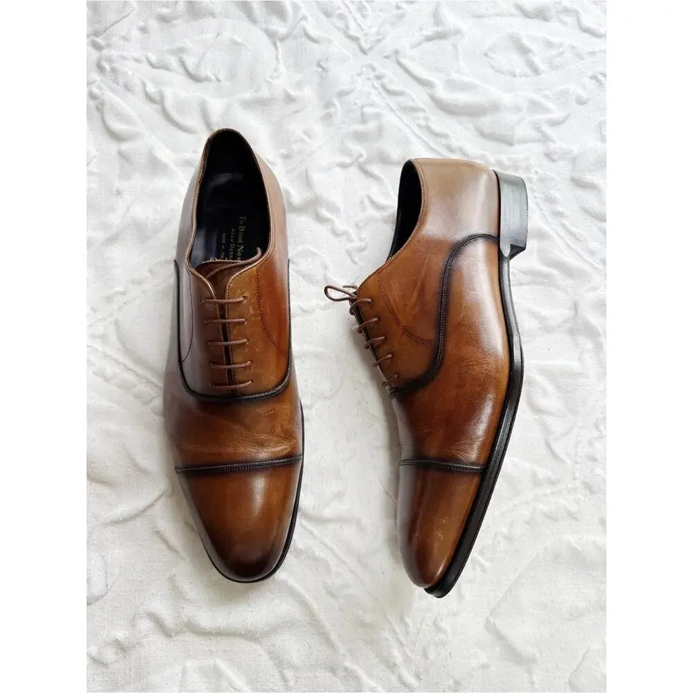TO BOOT NEW YORK Frankie Cap Toe Oxford Size 13